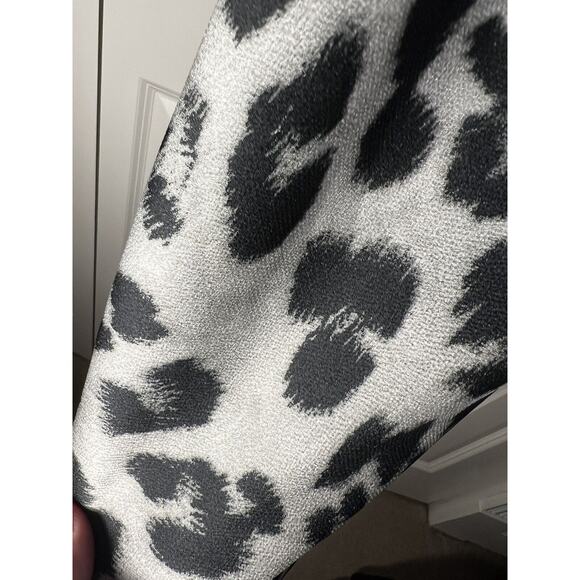 Glam Leopard Cowl Neck Mini Slip Dress-Women's Medium - Picture 3 of 11